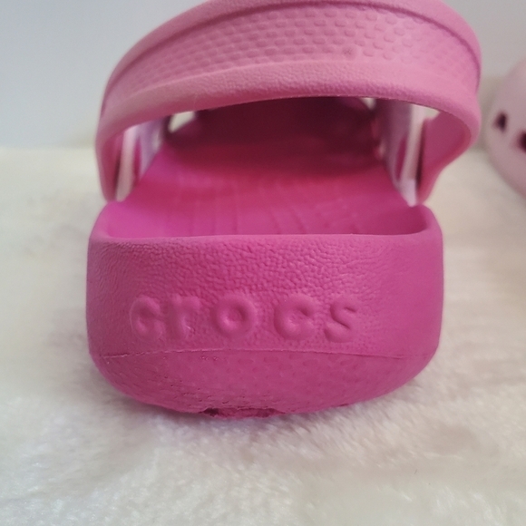 CROCS 2 Toned Pink Baya Classic Clog Child Size 12 - Picture 10 of 13